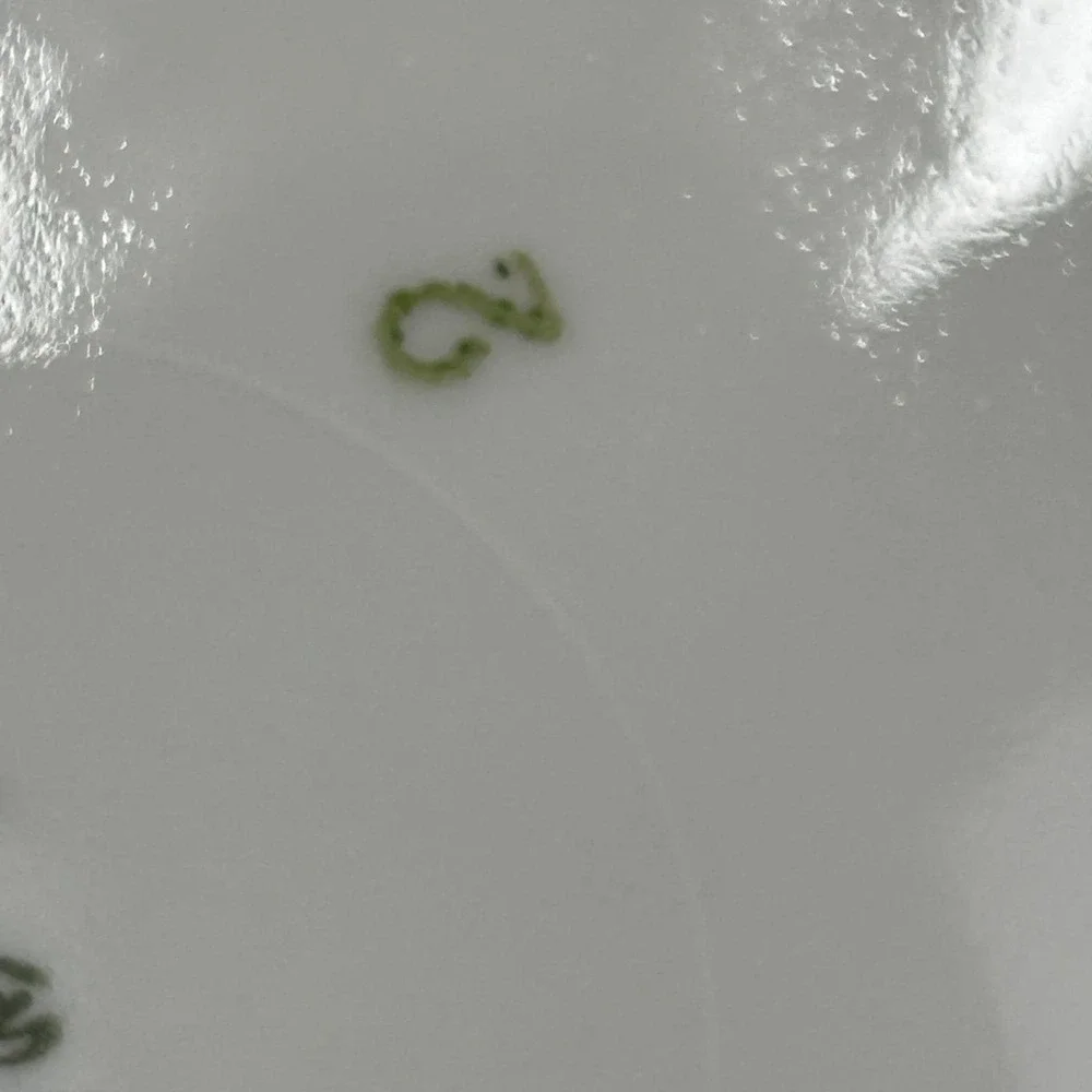 Favolina Karolina Jarolina Poland China Dinner Plate Silver Scalloped 3879 7‎